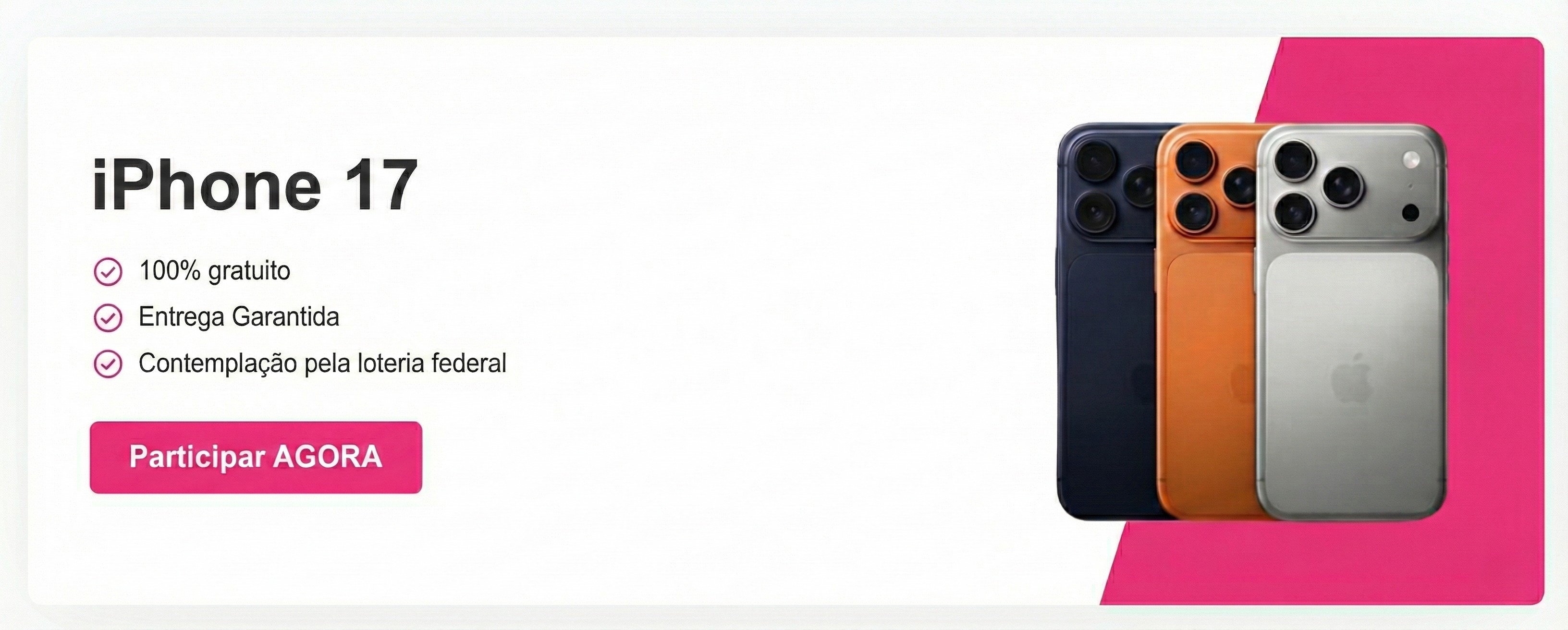 Participe do Sorteio do iPhone 17